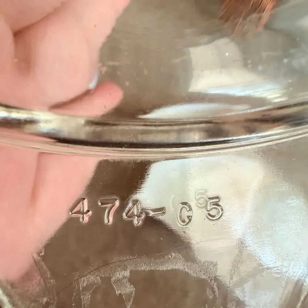 Pyrex Autumn Harvest Wheat Cinderella Casserole Dish # 475 2.5 Quart With Lid